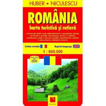 Romania - Harta turistica si rutiera