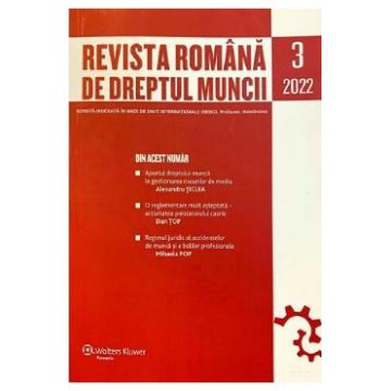 Revista romana de dreptul muncii. Nr.3/2022