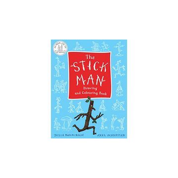 Stick Man Drawing and Colouring Book