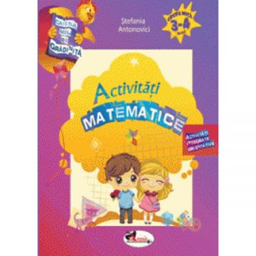 Caietul meu de gradinita - Activitati matematice, 3-4 ani