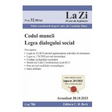Codul muncii. Legea dialogului social Act.20 octombrie 2023