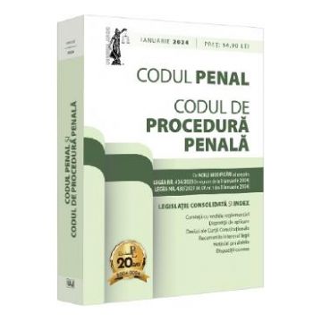Codul penal si Codul de procedura penala Ianuarie 2024 - Dan Lupascu