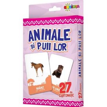 Animale si puii lor. 27 de cartonase