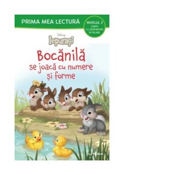 Disney Iepurasi. Bocanila se joaca cu numere si forme (Nivelul 2 Carte cu despartiri in silabe)