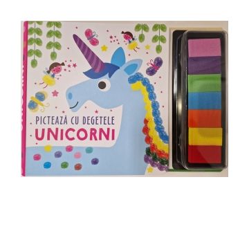 Unicorni. Picteaza cu degetele